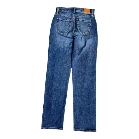 Evereve like new straight leg blue jeans size 24 - Picture 7 of 8